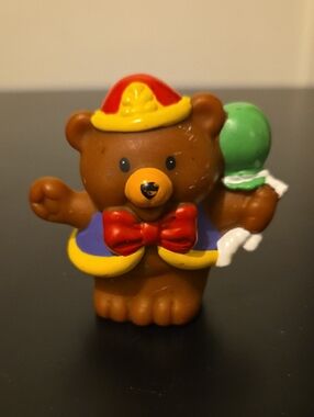 Little People Circus Brown Bear Holding Balloons
